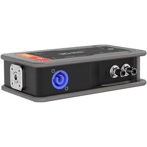 Theatrixx Technologies 3G-SDI to Fiber xVision Converter with PowerCON In/Edison Loop-Thru (Single-Mode, ST)