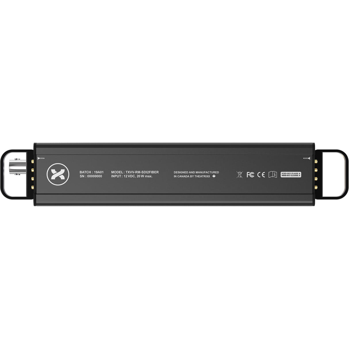 Theatrixx Technologies xVision Reversible Module (12G-SDI to Fiber, Multimode, OpticalCON Duo)