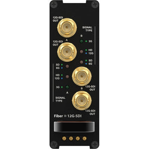 Theatrixx Technologies xVision Dual Multimode Fiber to Dual 12G-SDI Reversible Module (OpticalCON DUO)