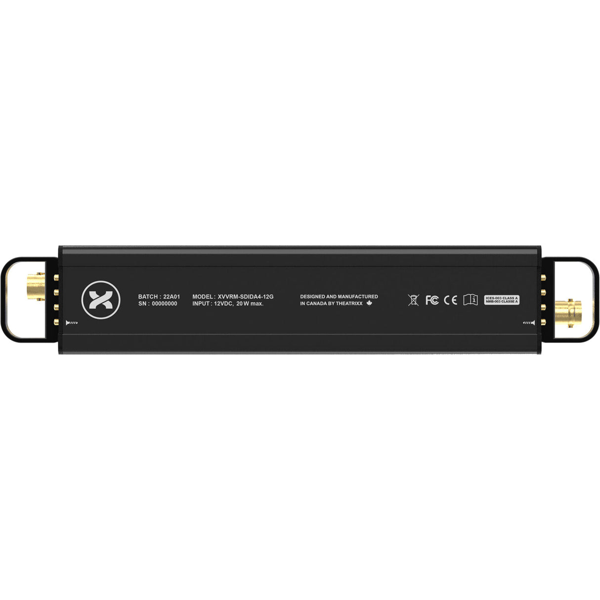 Theatrixx Technologies 12G-SDI Distribution Amplifier 1:4 Reverse Module