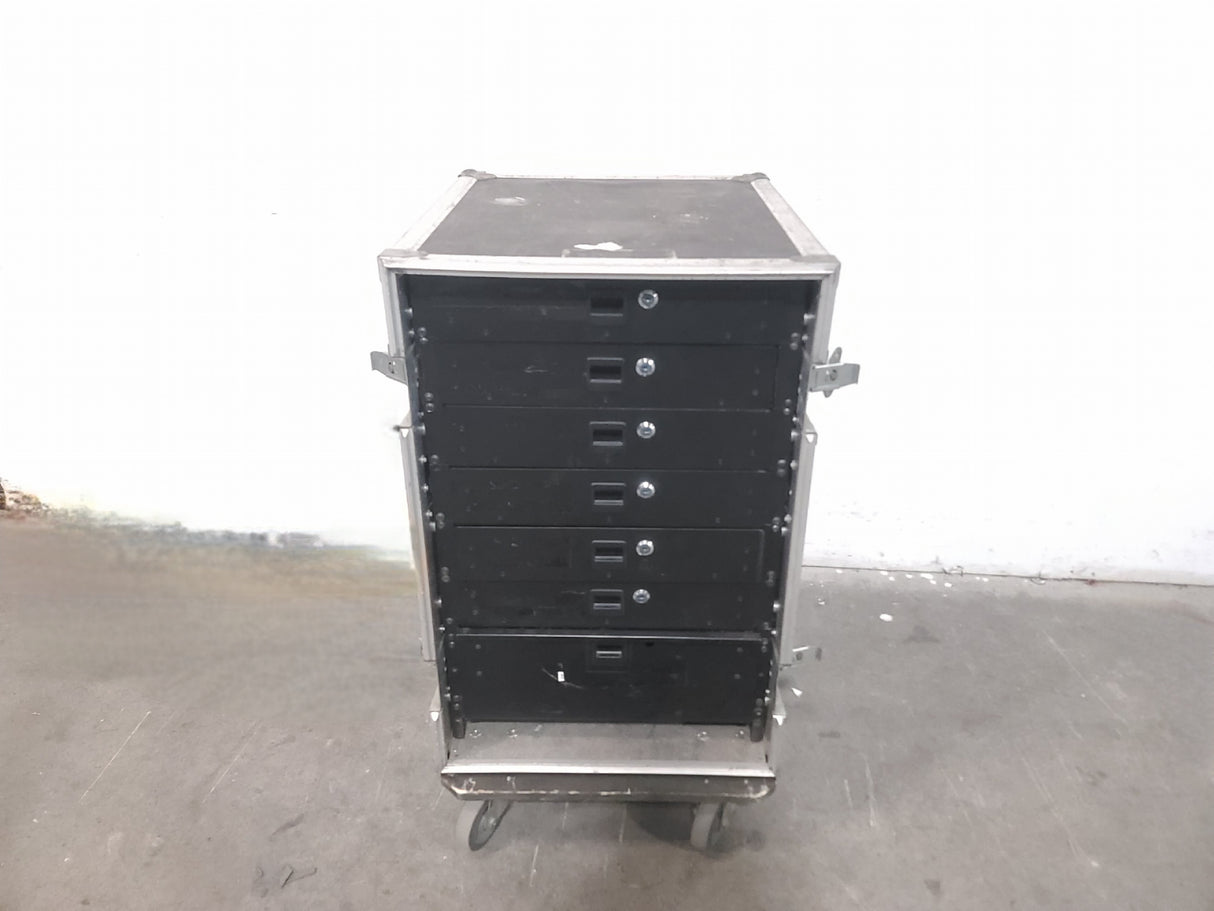 17RU Olympic Rolling Rack Case w/ (7) Built-In Drawers