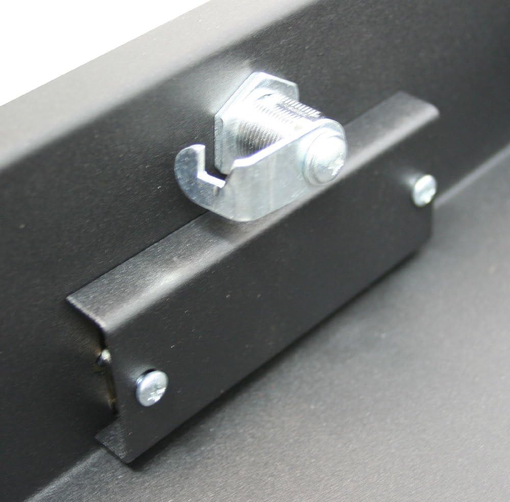 19" 2U Rack Mount Locking Drawer Pro Audio DJ Server Rack Lock Storage Cabinet