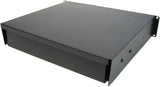 19" 2U Rack Mount Locking Drawer Pro Audio DJ Server Rack Lock Storage Cabinet