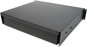 19" 2U Rack Mount Locking Drawer Pro Audio DJ Server Rack Lock Storage Cabinet