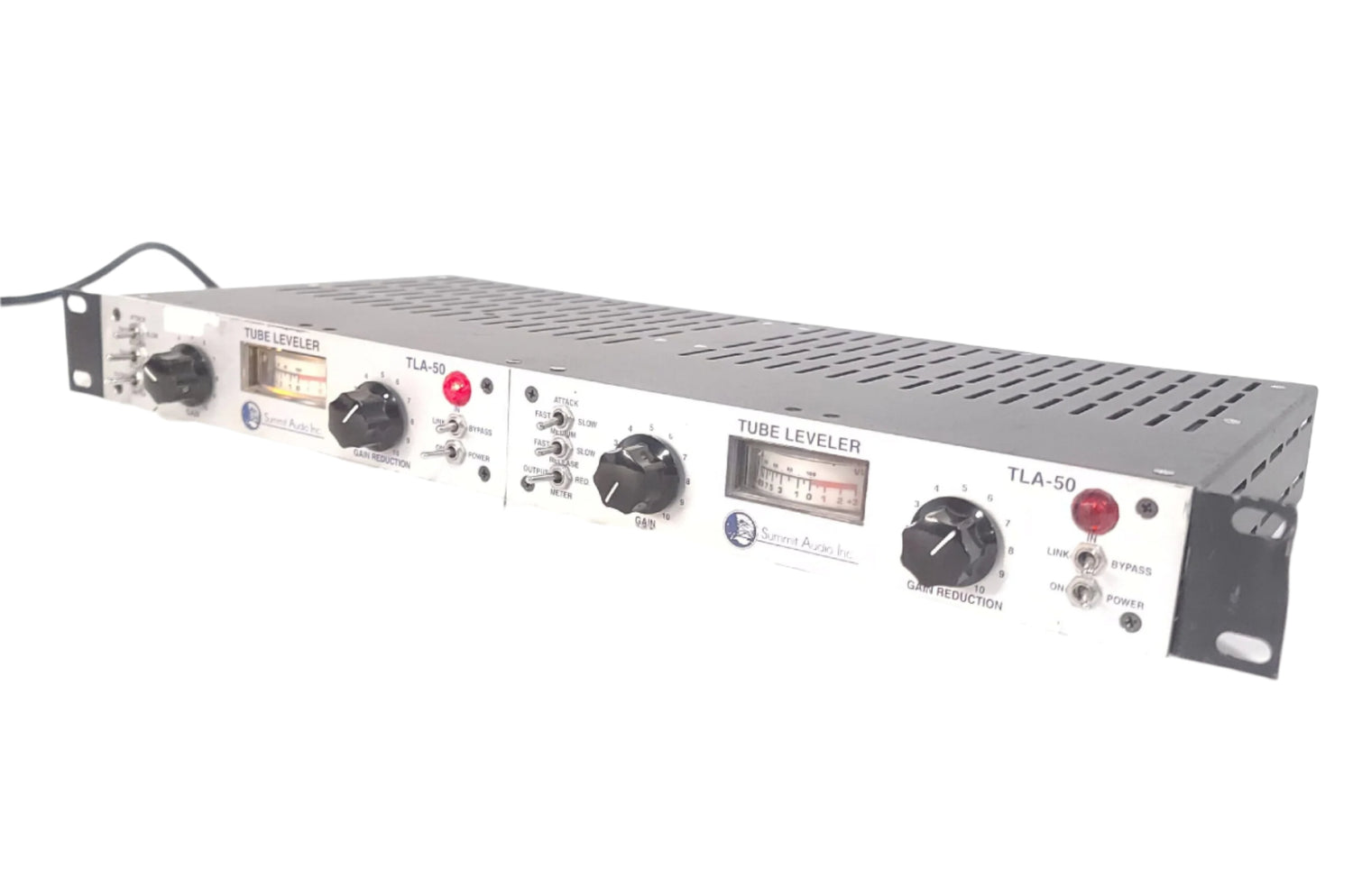 Summit Audio TLA-50 Half-Rack Tube Leveling Amplifiers w/ Side 