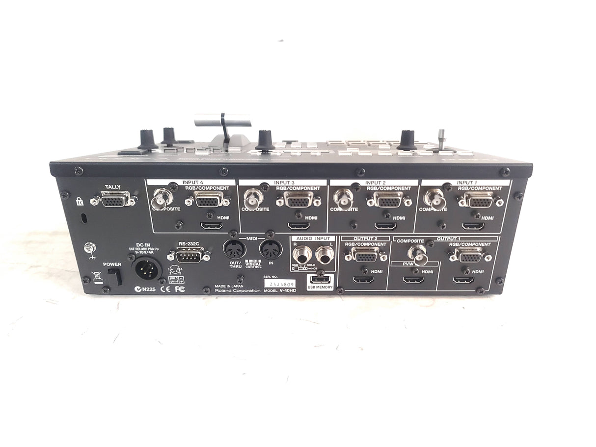 Roland V-40HD Multi-Format Switcher (B-Stock/Factory Recertified)