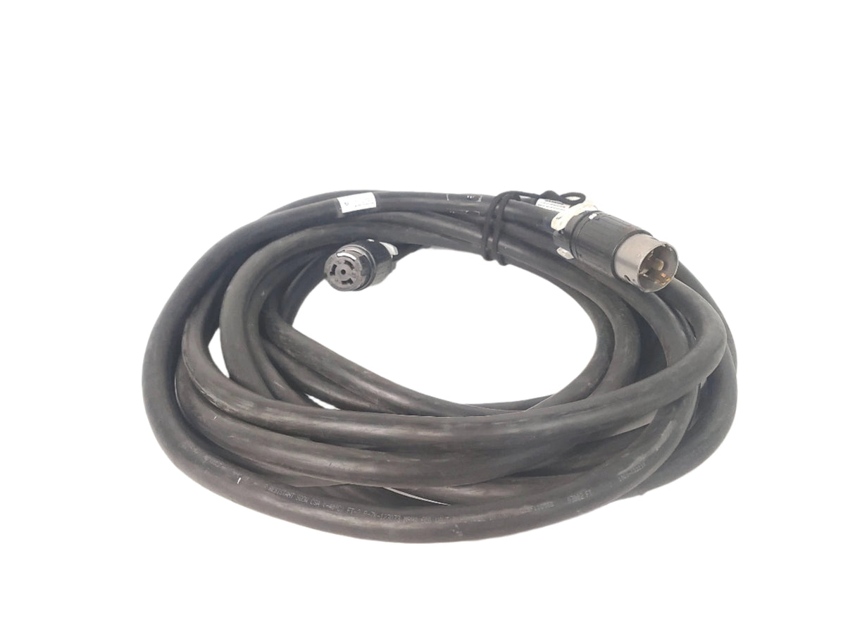 50' 600V Cable w/ (1) Hubbell CS-6364C Female Connector to (1) Hubbell CS-6365C Male Connector