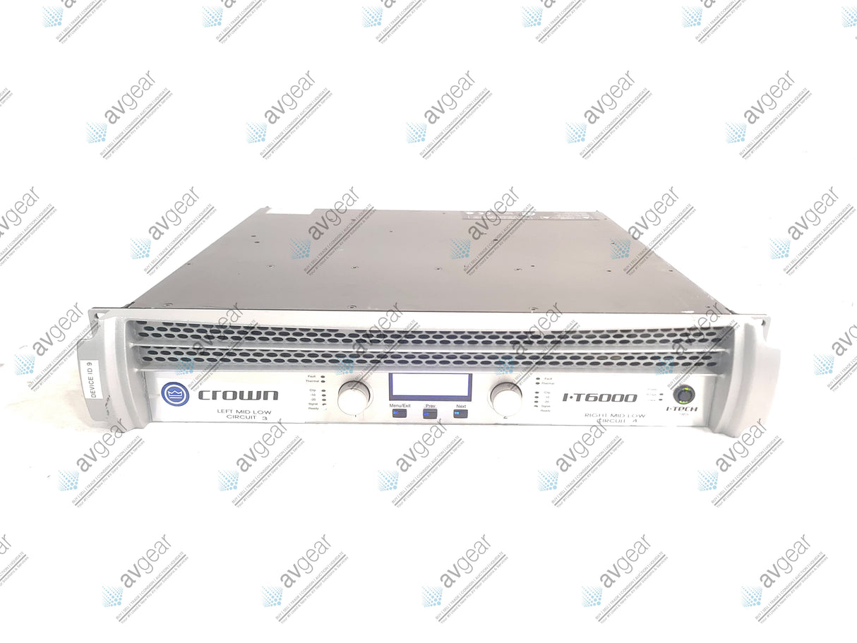 Crown Audio I-T6000 2-Channel 1750W Power Amplifier