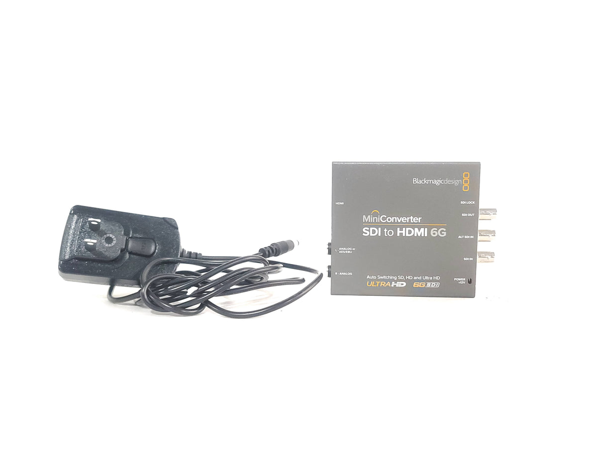 Blackmagic Design CONVMBSH4K6G SDI to HDMI 6G Auto-Switching SD/HD/UltraHD Mini Converter  w/ 12V PSU
