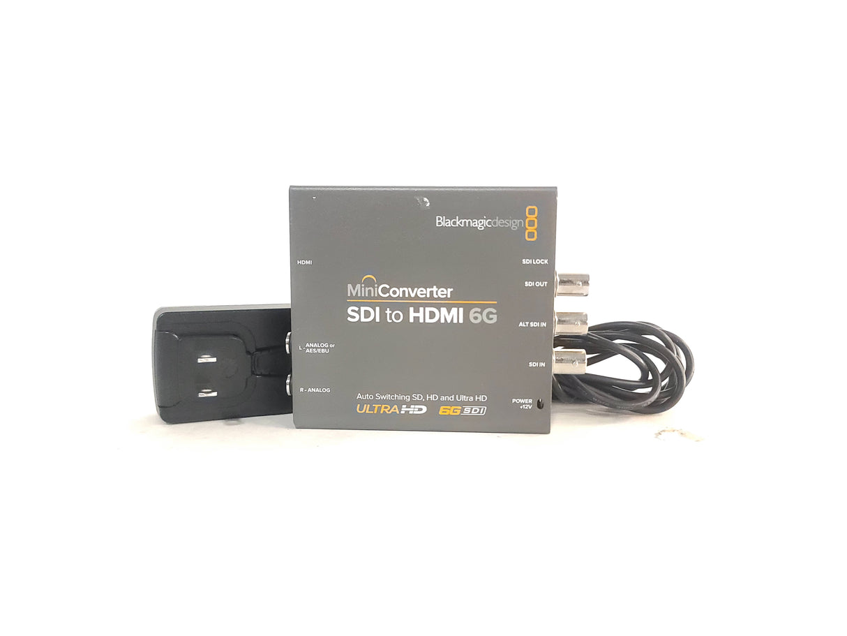 Blackmagic Design CONVMBSH4K6G SDI to HDMI 6G Auto-Switching SD/HD/UltraHD Mini Converter  w/ 12V PSU
