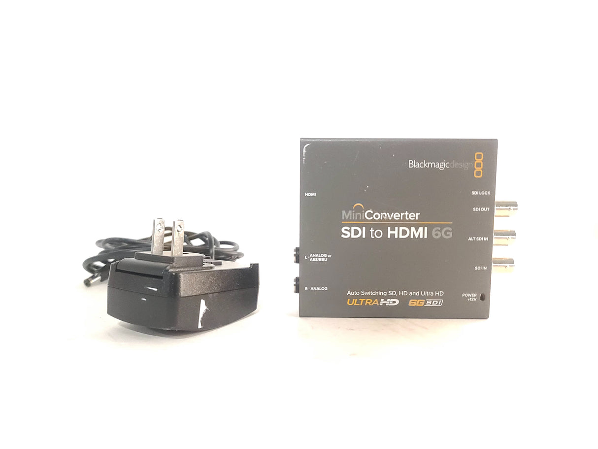 Blackmagic Design CONVMBSH4K6G SDI to HDMI 6G Auto-Switching SD/HD/UltraHD Mini Converter  w/ 12V PSU