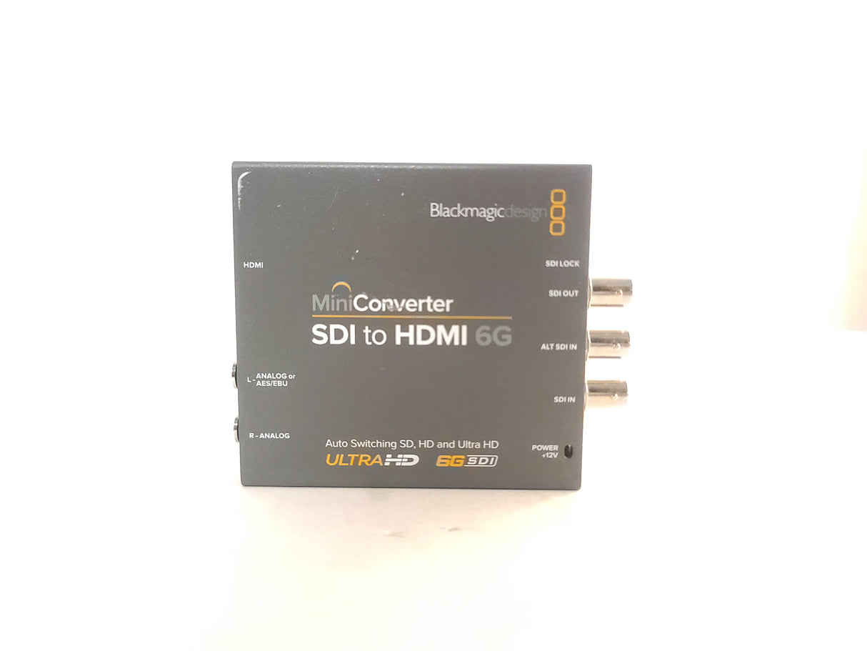 Blackmagic Design CONVMBSH4K6G SDI to HDMI 6G Auto-Switching SD/HD/UltraHD Mini Converter  w/ 12V PSU