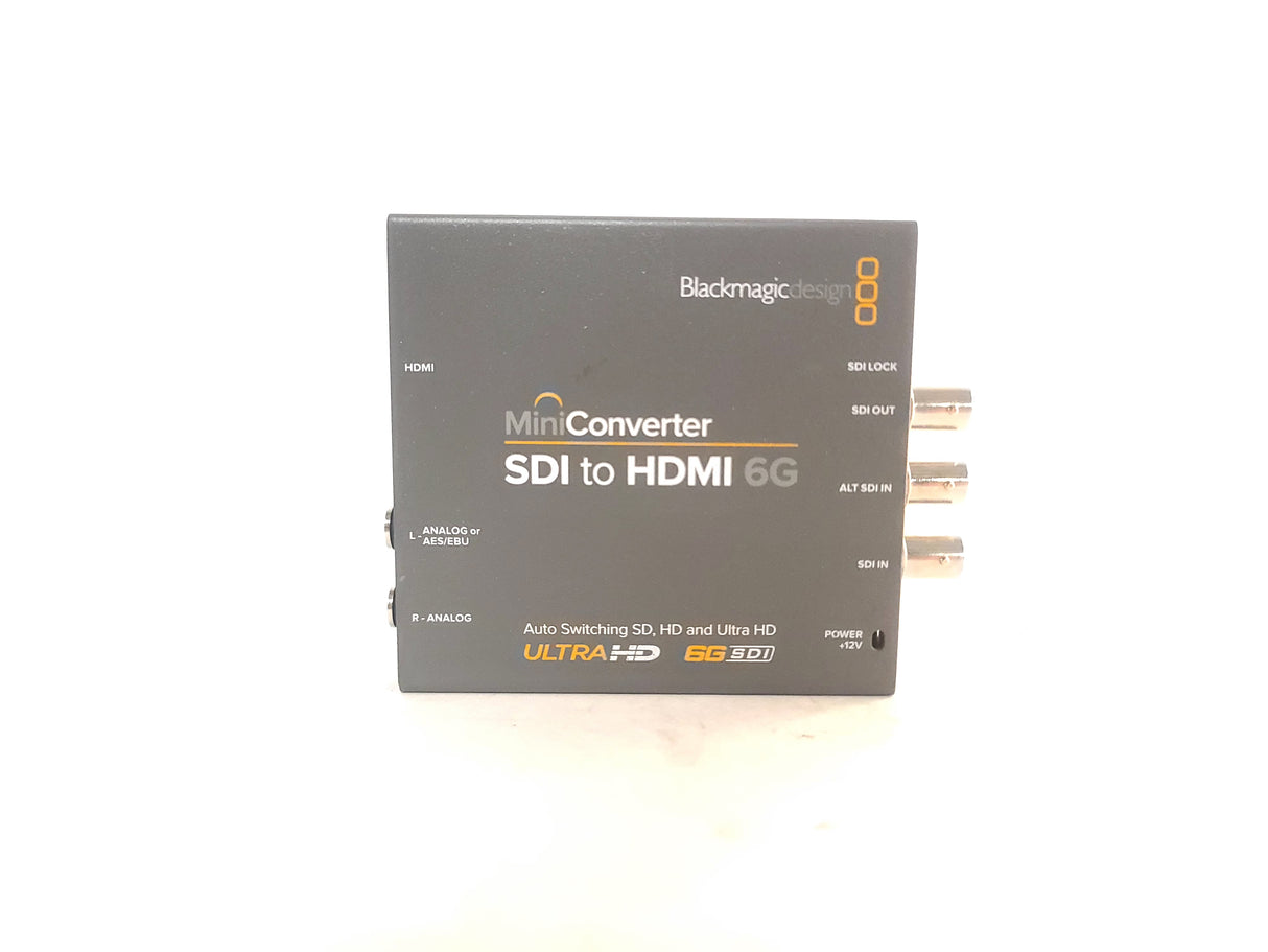 Blackmagic Design CONVMBSH4K6G SDI to HDMI 6G Auto-Switching SD/HD/UltraHD Mini Converter  w/ 12V PSU