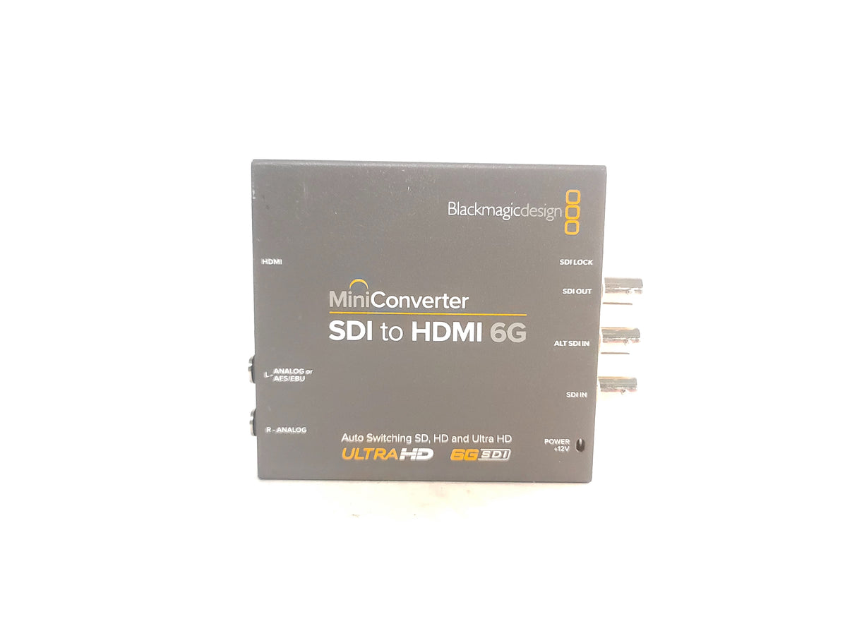 Blackmagic Design CONVMBSH4K6G SDI to HDMI 6G Auto-Switching SD/HD/UltraHD Mini Converter  w/ 12V PSU