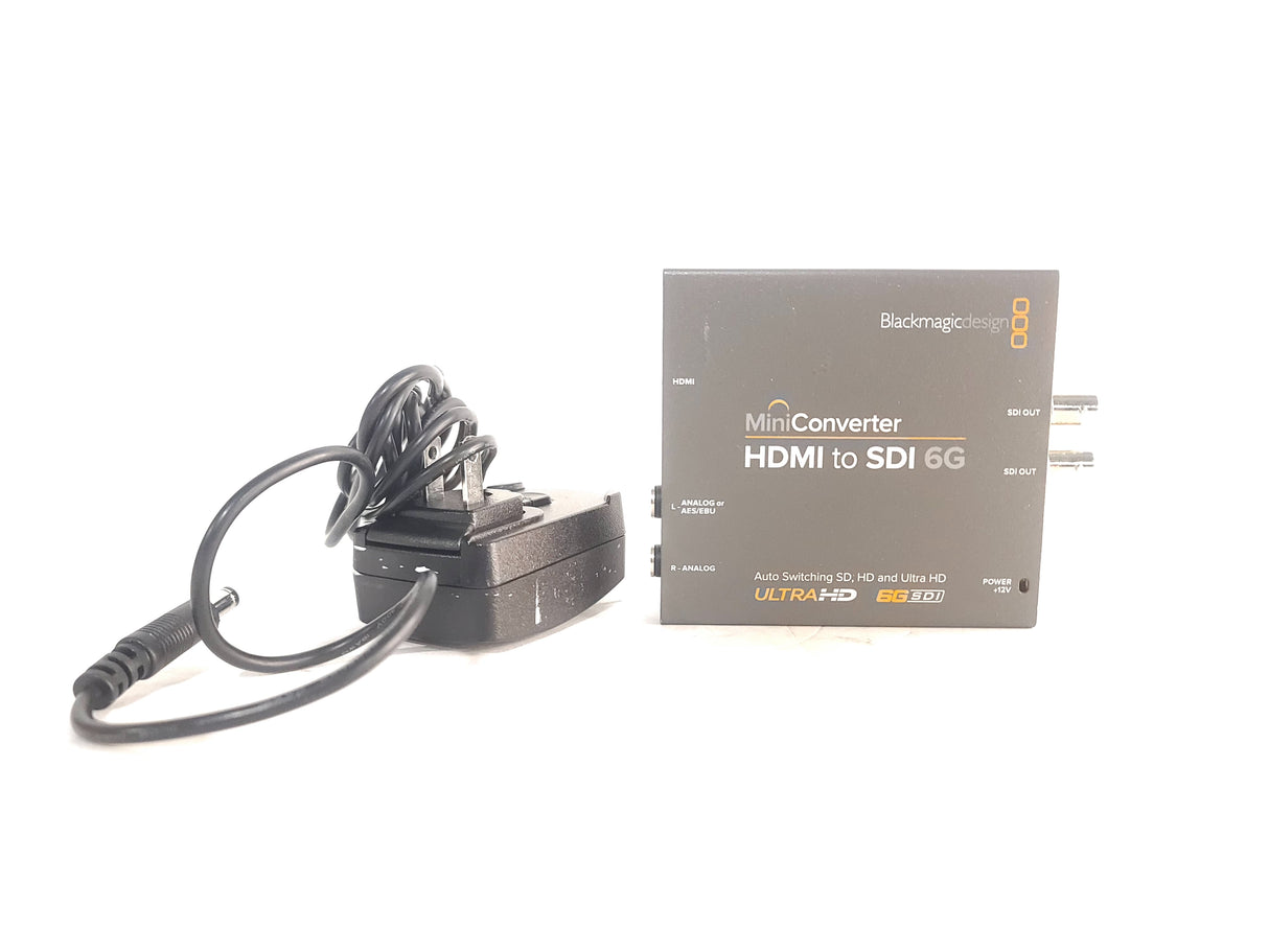 Blackmagic Design CONVMBHS24K6G HDMI to SDI 6G Auto-Switching SD/HD/Ultra HD Mini Converter w/ 12V PSU