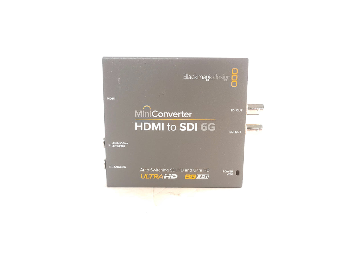 Blackmagic Design CONVMBHS24K6G HDMI to SDI 6G Auto-Switching SD/HD/Ultra HD Mini Converter w/ 12V PSU