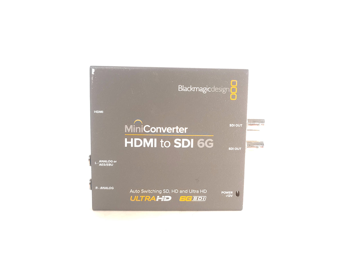 Blackmagic Design CONVMBHS24K6G HDMI to SDI 6G Auto-Switching SD/HD/Ultra HD Mini Converter w/ 12V PSU