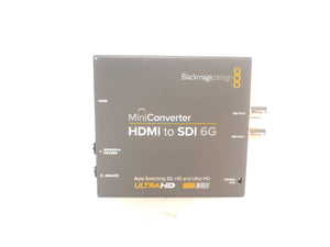 Blackmagic Design CONVMBHS24K6G HDMI to SDI 6G Auto-Switching SD/HD/Ultra HD Mini Converter w/ 12V PSU