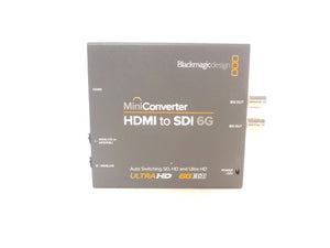 Blackmagic Design CONVMBHS24K6G HDMI to SDI 6G Auto-Switching SD/HD/Ultra HD Mini Converter w/ 12V PSU