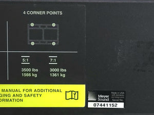 Meyer Sound 700-HP Steel Frame Bump