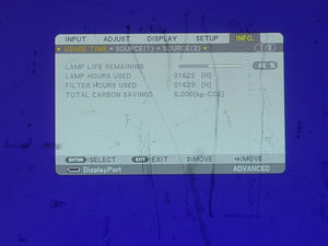 NEC PA622U 6,200 Lumens WUXGA 3LCD Large Venue Projector (1622 Hours) NO LENS