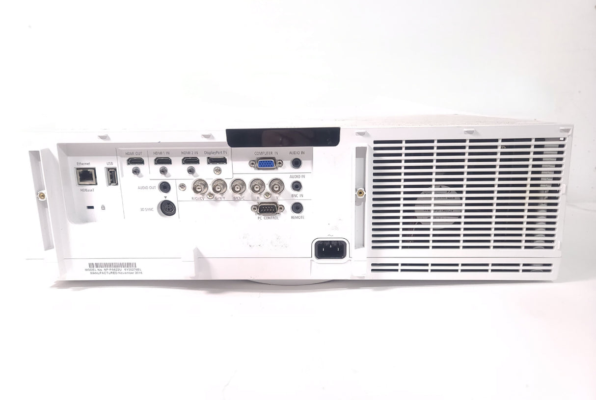 NEC PA622U 6,200 Lumens WUXGA 3LCD Large Venue Projector (1680Hours) NO LENS