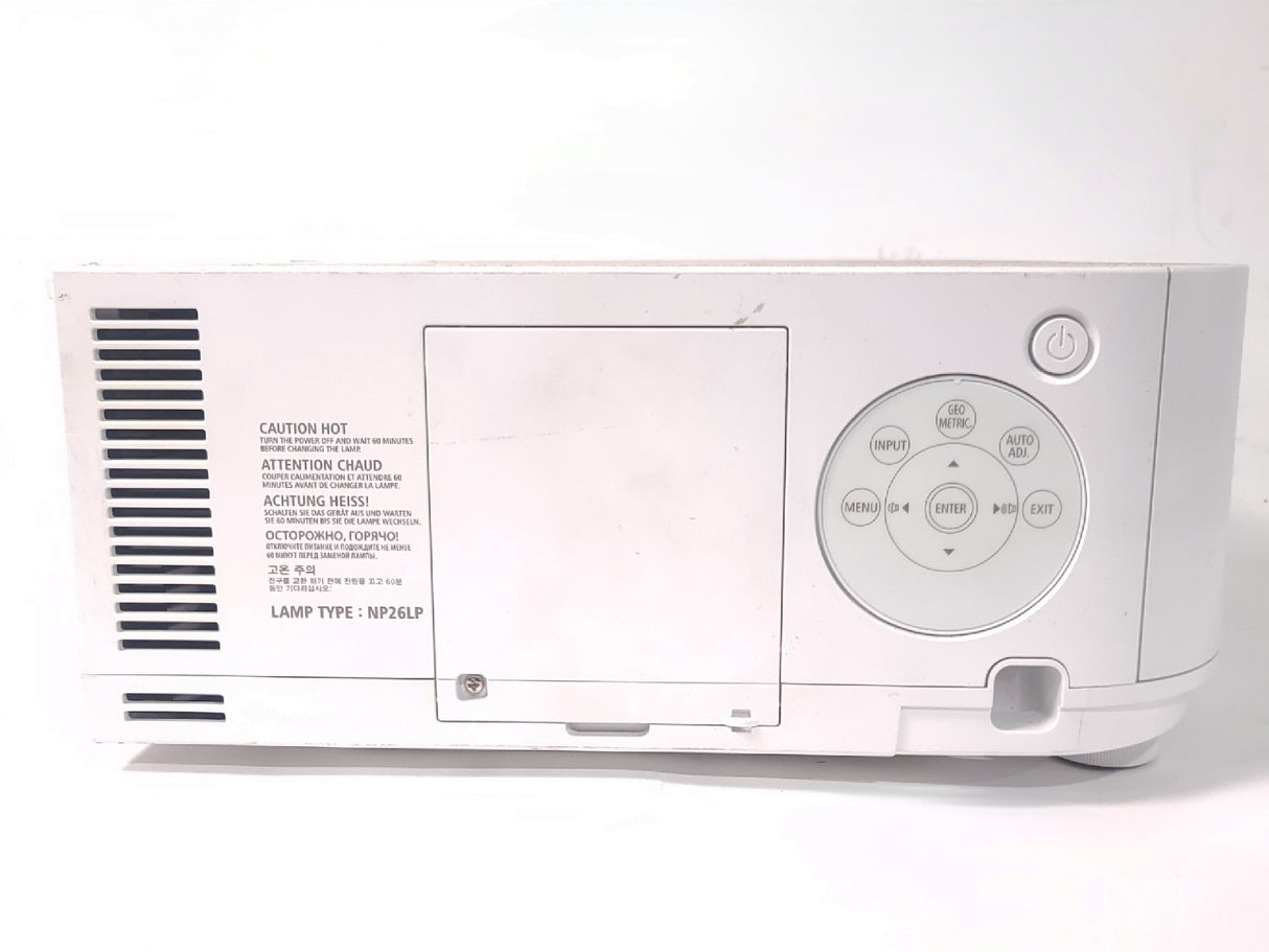 NEC PA622U 6,200 Lumens WUXGA 3LCD Large Venue Projector (1834 Hours) NO LENS