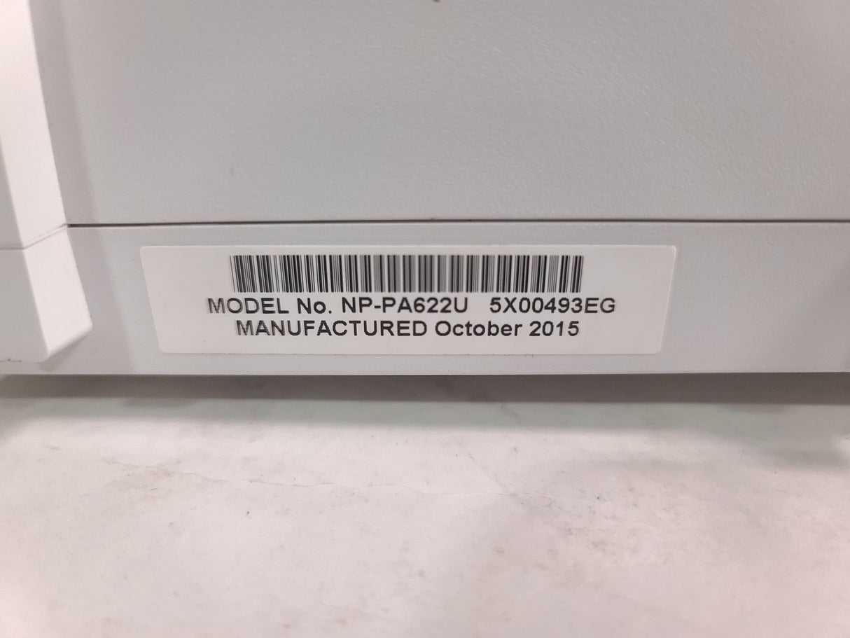 NEC PA622U 6,200 Lumens WUXGA 3-Chip DLP Projector (1652 Hours) NO LENS