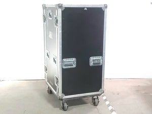Indy Case 21RU Wheeled Rack Case w/ Patch Panel and Spare Cables