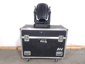 Martin MAC Viper Profile (1644 Total Lamp Hours), (2) Mounting Clamps, (2) Safety Cables, & (6) Cables in Wheeled Road Case