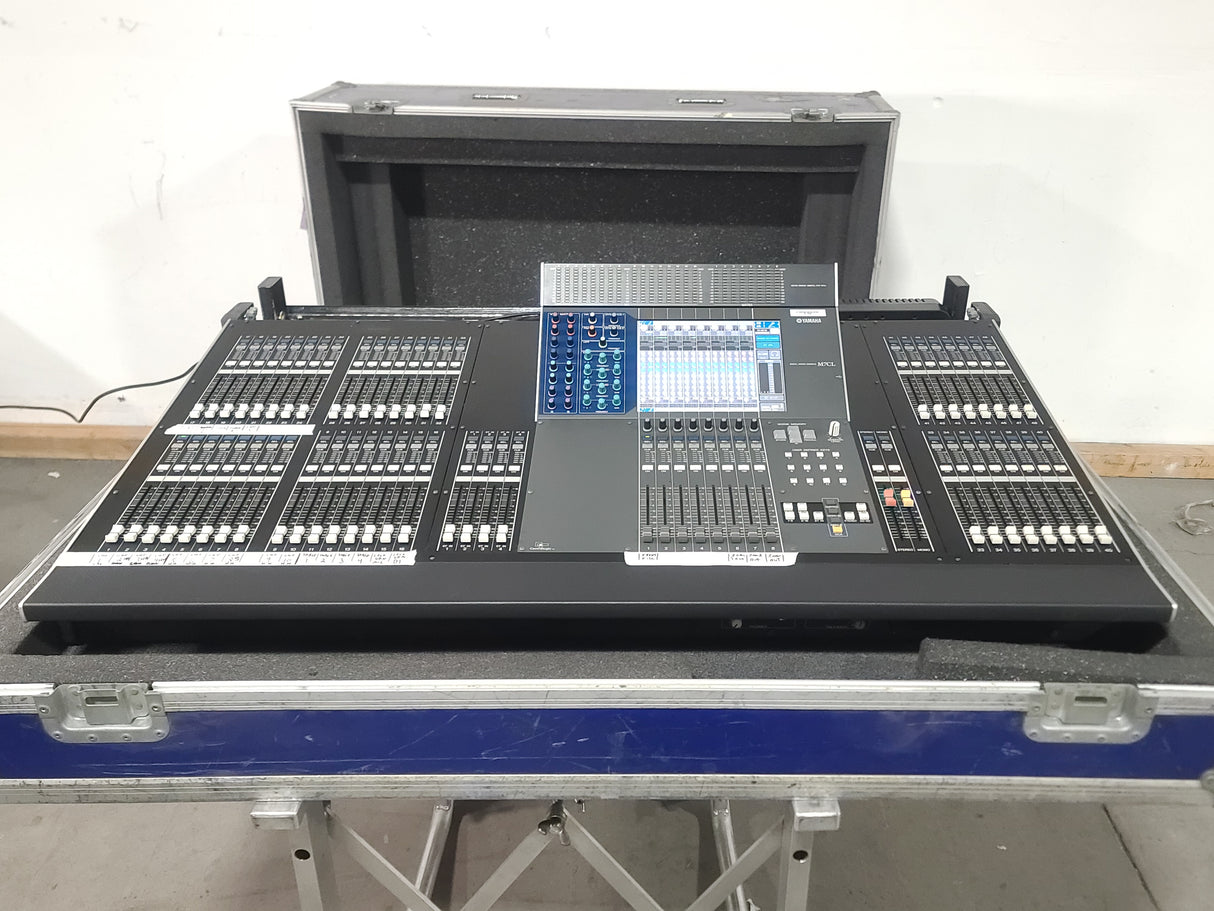 Yamaha M7CL-48 Digital Mixing Console w/ (1) Yamaha I/O and (1) Dan Dugan I/O Option Cards in Wheeled Hard Case