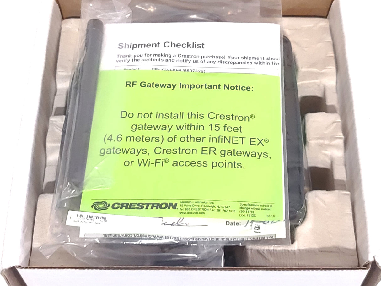 Crestron CEN-GWEXER 2-Way RF Wireless Transceiver in Original Box