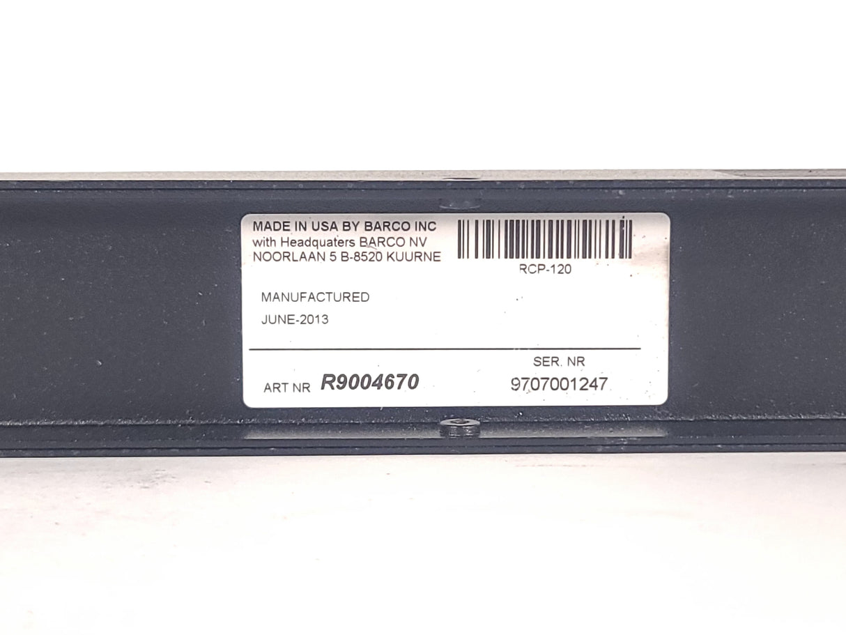 Barco RCP-120 Remote Control Panel