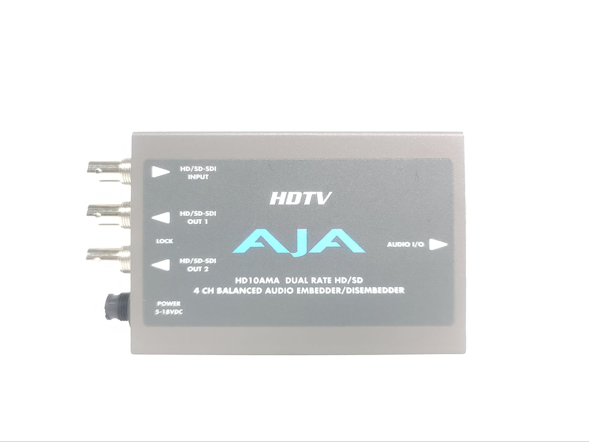 (2) AJA HD10AMA Dual Rate HD/SD 4 CH Balanced Audio Embedder/ Disembedders
