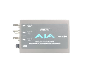 (2) AJA HD10AMA Dual Rate HD/SD 4 CH Balanced Audio Embedder/ Disembedders
