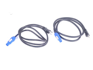 (2) High End Systems Solawash 19 LED Moving Head Light w/ (4) Mounting Brackets, (2) PSU Cables & (2) Safety Cables in Wheeled Hard Case