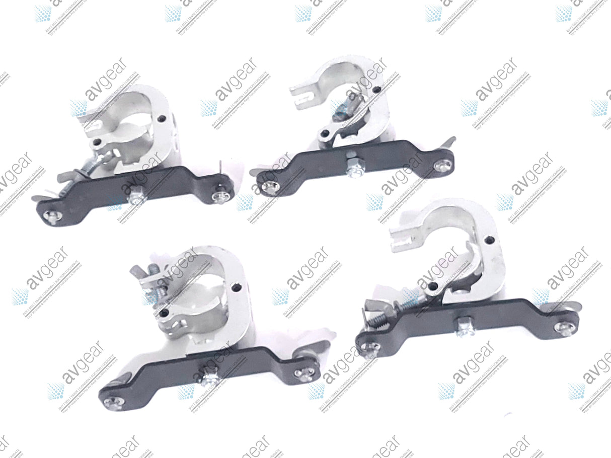 (2) High End Systems Solawash 19 LED Moving Head Light w/ (4) Mounting Brackets, (2) PSU Cables & (2) Safety Cables in Wheeled Hard Case