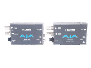 (2) AJA HI5 HD-SDI/SDI to HDMI Converter