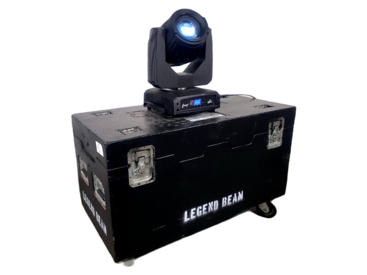 Chauvet Legend 230SR Beam Moving Head Light (1146 Hours) w/ (2) Mounting Brackets, Safety Cable, in Wheeled Road Case