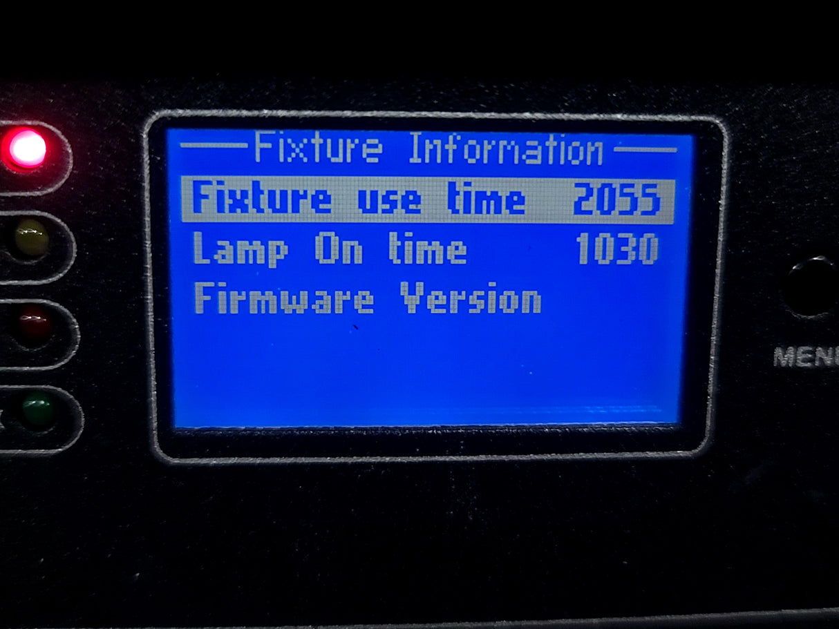 (3) Chauvet Legend P230SR Beam Moving Head Lights (1100,1159 ,1030 Hours)  w/ (6) Mounting Brackets, (3) Safety Cable, in Wheeled Road Case