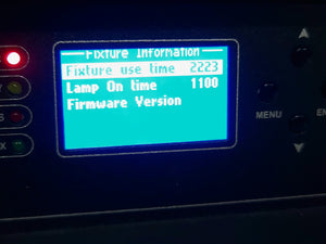 (3) Chauvet Legend P230SR Beam Moving Head Lights (1100,1159 ,1030 Hours)  w/ (6) Mounting Brackets, (3) Safety Cable, in Wheeled Road Case