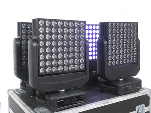 (4) Ayrton Dream Panel Twin Moving LED Lights w/ (4) PSU Cables in Wheeled Hard Case