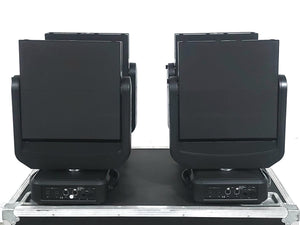 (4) Ayrton Dream Panel Twin Moving LED Lights w/ (4) PSU Cables in Wheeled Hard Case
