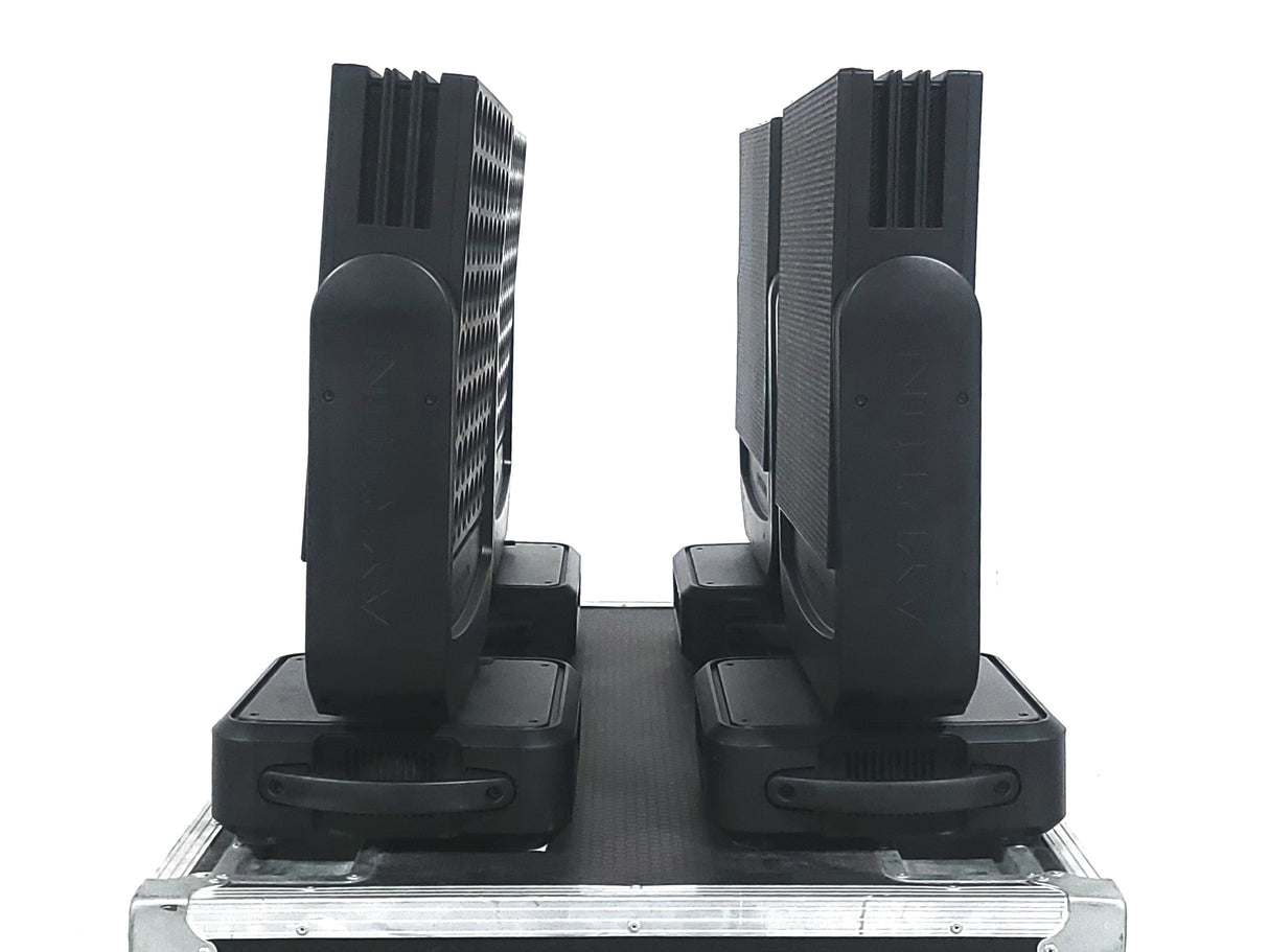 (4) Ayrton Dream Panel Twin Moving LED Lights w/ (4) PSU Cables in Wheeled Hard Case