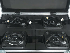 (4) Ayrton Dream Panel Twin Moving LED Lights w/ (4) PSU Cables in Wheeled Hard Case