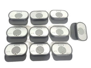 (10) Bosch DCN-WD-D Wireless Discussion Unit + (2) DCNM‑WCH05 Charger w/ 10 Battery Packs in Wheeled Hard Case