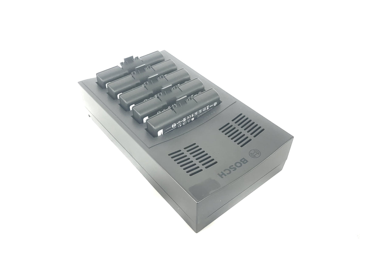 (10) Bosch DCN-WD-D Wireless Discussion Unit + (2) DCNM‑WCH05 Charger w/ 10 Battery Packs in Wheeled Hard Case