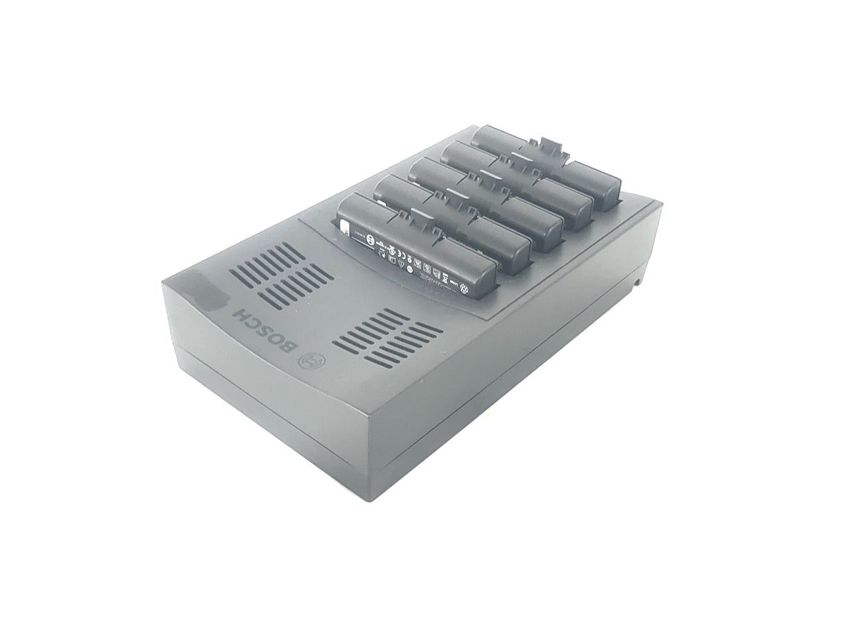 (10) Bosch DCN-WD-D Wireless Discussion Unit + (2) DCNM‑WCH05 Charger w/ 10 Battery Packs in Wheeled Hard Case