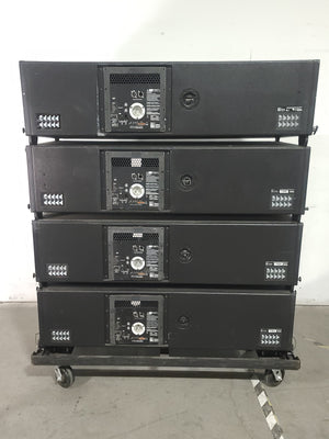 (4) Meyer Sound MILO Line Array Speakers (NEED REPAIRS) w/ Dolly and Soft Cover