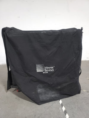 (3) Meyer Sound MILO Line Array Speakers (NEED REPAIRS) w/ Dolly and Soft Cover